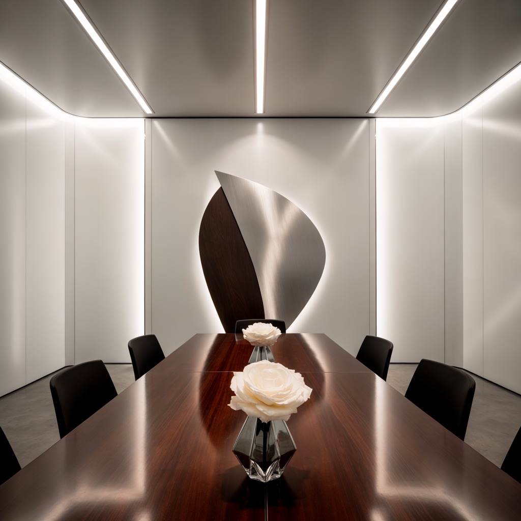 Zakelijke evenement decoratie met moderne stijl